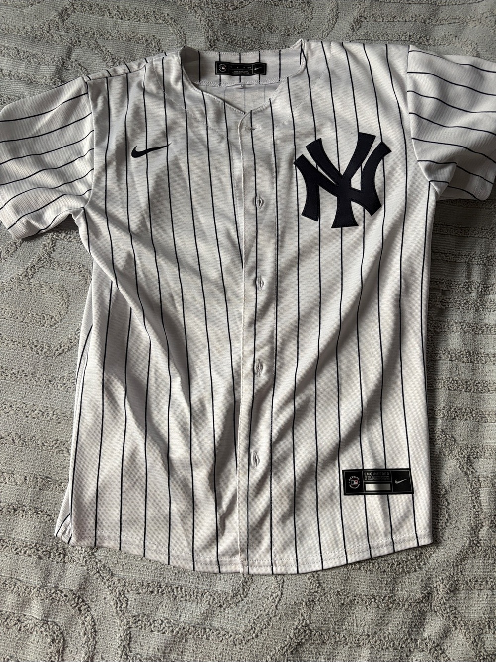 Aaron Judge White and Navy New York Yankees Pinstripe Jersey